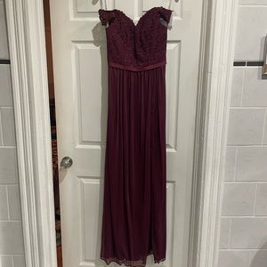 David’s bridal bridesmaid dress